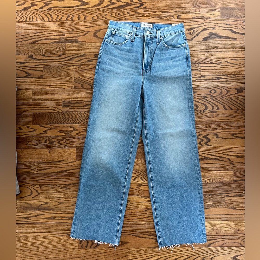 Madewell The Tall Perfect Vintage Wide-Leg Crop Jean in Catlin Wash size W 28T